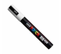 uni-ball Posca PC-5M Marker Medium Tip - White, Pack of 12