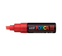Uni-Ball Posca PC-8K Broad Chisel Tip Marker - Fluorescent Red