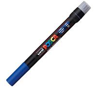 Uni Posca Marker PCF-350 Paint Glass Pen Brush Tip 8mm Blue