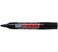 Uni-ball Prockey Permanent Marker with Bullet Tip - Black (Pack of 12)