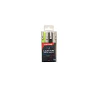 uni-ball PWE-3MS Liquid Chalk Pens. Multi-Purpose Wipeable Coloured Markers for Blackboards, Chalkboards, Whiteboards, Glass, Mirrors, Plastic,