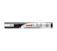 Uni-Ball PWE-5M Liquid Chalk Marker Pen - 1.8-2.5mm Bullet Tip - Black Ink - Single