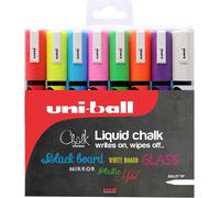 uni-ball PWE-5M Liquid Chalk Pens. Multi-Purpose Wipeable 1 count (Pack of 8)