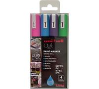 uni-ball PWE-5M PARTY Chalk Marker Assorted Medium Bullet Pack of 4