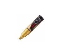 uni-ball PWE-8K Chalk Marker Gold Chisel Tip, 8 mm