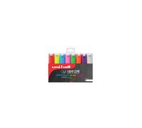 uni-ball PWE-8K Liquid Chalk Pens. Multi-Purpose Wipeable Coloured Markers for Blackboards, Chalkboards, Whiteboards, Glass, Mirrors, Plastic,