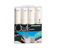 uni-ball PWE-8K White Liquid Chalk Pens. Multi-Purpose Wipeable Coloured Markers
