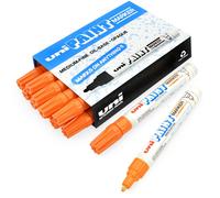 Uni-Ball PX-20 Paint Marker Permanent Ink Medium Nib Orange Pack of 12