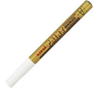 Uni-Ball PX-203 Oil Paint Marker Pen - Extra Fine 0.8mm Tip - Gold Ink - Single Pen