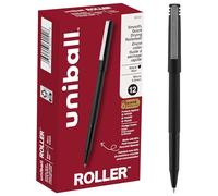 uni-ball Roller Pens, Micro Point (0.5mm), Black, 12 Count