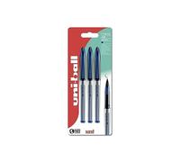 uni-ball Rollerball Pens, 0.7 mm Medium Nib, Blue (3-Pack)
