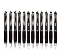 Uni-ball 704500 SigNo 207 Gel Rollerball Pen Retractable Fine 0.7mm Tip 0.5mm Line Black Ref 9004600 [Pack of 12]