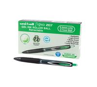 Uni-Ball Rollerball Gel Ink Signo UMN-207E Green 0.7mm Box 12 pcs