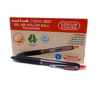 Uni-Ball Signo Umn-207E Rollerball Pen Red (Pack Of 12)