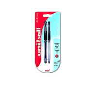 uni-ball Signo UM-151s Gel Grip Rollerball Pen - Black, Pack of 2