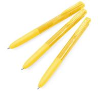 uni-ball Signo UMN-155-07 Gel Ink Retractable Rollerball Pen | 0.7mm Medium Nib | Stationery for Studying, Office, Everyday Writing | Yellow Ink | Pack of 3 Pens