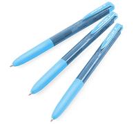 uni-ball Signo UMN-155-07 Gel Ink Retractable Rollerball Pen | 0.7mm Medium Nib | Stationery for Studying, Office, Everyday Writing | Sky Blue Ink | Pack of 3 Pens