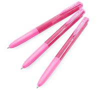 uni-ball Signo UMN-155-07 Gel Ink Retractable Rollerball Pen | 0.7mm Medium Nib | Stationery for Studying, Office, Everyday Writing | Pink Ink | Pack of 3 Pens