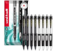 uni-ball SN-220 Power Tank Retractable Ballpoint Pen - 1.0mm - In Envelope Gift Packaging (Pack of 8, Black and White)
