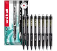 uni-ball SN-220 Power Tank Retractable Ballpoint Pen - 1.0mm - In Envelope Gift Packaging (Pack of 8, Black)