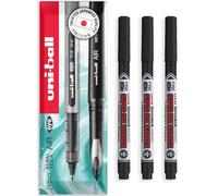 uni-ball Super Ink Marker PNA-125 - Permanent Marker Pen - Black Ink - In Envelope Gift Packaging - Ideal for CD, Laundry, Fabric, Glass, Plastic, Metal etc. (Pack of 3)