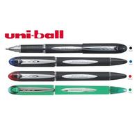 uni-ball SXN-210 Jetstream RT Rollerball Pens, Black Smudge Resistant and Tamper Free Ink, 1.0mm Ball, Rubberized Grip, Package of 3