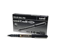 uni-ball UB-150-10 Eye Rollerball Pens. Premium Broad 1.0mm Ballpoint Tip for Super Smooth Handwriting, Drawing, Art, Crafts and Colouring. Fade and Water Resistant Liquid Uni Super Ink. 12 Box Black