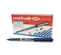 uni-ball UB-150 Eye Micro Rollerball Pens, Blue Uni Super Ink, .5mm Nib, Box ...