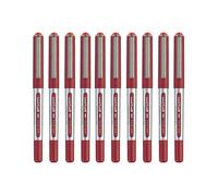 uni-ball UB-150 Rollerball Pens - 0.5 mm Tip - Red Ink - Pack of 10