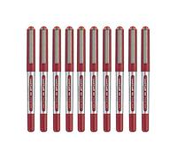 uni-ball UB-150 Rollerball Pens - 0.5 mm Tip - Red Ink - Pack of 10