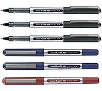 uni-ball UB-150E Eye Micro Liquid Ink Rollerball Pens MIXED Pack of 6