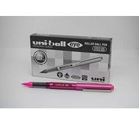 uni-ball UB-157D Eye Designer Rollerball Pens. Premium Medium 0.7mm Ballpoint Tip for Super Smooth Handwriting, Art and Drawing. Fade and Water Resistant Liquid Uni Super Ink. Box of 12 Pink