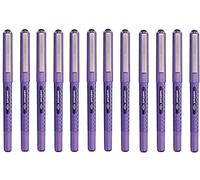 uni-ball UB-157D Eye Designer Violet Rollerball Pens. Fine 0.7mm Ballpoint Tip for Super Smooth Handwriting, Drawing, Art, Crafts & Colouring. Fade and Water Resistant Liquid Uni Super Ink. Box of 12