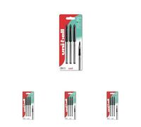 uni-ball UB-188-L Air Rollerball Pens. Premium 0.7mm Medium Nib for Super Smooth Handwriting. Writes Like a Fountain Pen. Fade and Water Resistant Liquid Uni Super Ink. Pack of 12 Black Ballpoint Pens