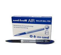 uni-ball UB-188-L Rollerball Pens. Premium 0.7mm Medium Nib for Super Smooth Handwriting. Writes Like a Fountain Pen. Fade and Water Resistant Liquid Uni Super Ink. Box of 12 Blue Ballpoint Pens