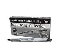 Uni-ball UB200 Vision Elite Rollerball Pen 0.8mm Tip 0.6mm Line Black Ref 9007000 [Pack of 12]