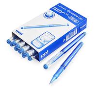 uni-ball UF-222-07 Erasable Rollerball Gel Pens. Premium 0.7mm Ballpoint Tip for Super Smooth Writing, Drawing & Colouring.. Pack of 12 Blue