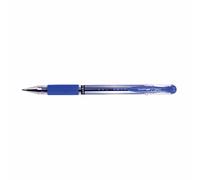 uni-ball Rollerball Pen Signo UM151S Gel Comfort Grip 0.7 mm Tip 0.5 mm Line Blue Pack of 12