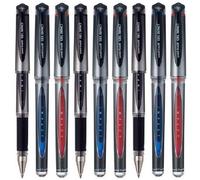 Uni TS-140143 Signo UM-153S Gel Impact Rollerball Pen, 0.6mm Line Width, 1.0mm Tip Width, (3 Of Each Colour - Black Blue Red - 9 Pens)
