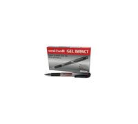 Uni-Ball UM-153S Signo Impact Gel Pens, Red Gel, 1mm Rubber Nib (Pack of 12)