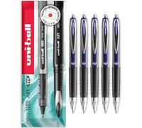 uni-ball UMN-207 Retractable Rollerball Pens - 0.7mm Nib - In Envelope Gift Packaging (Blue, Pack of 5)