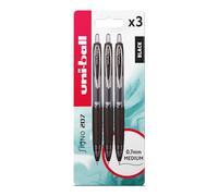 Pack of 3 Uniball Signo UMN-307 Pens - Black
