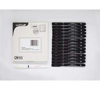 uni-ball Uni Pin Black Fineliners. Premium Assorted Nib Sizes + One Gel Pen For Precise Sketch, Handwriting & Technical Drawing. Permanent Fade and Waterproof Super Ink Art Pens. Set of 14