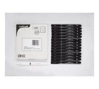 uni-ball Uni Pin Black Fineliners. Premium Assorted Nib Sizes + One Gel Pen For Precise Sketch, Handwriting & Technical Drawing. Permanent Fade and