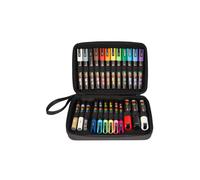 uni-ball Uni POSCA 186824 Marker Pens in Case, Suitable for Many Surfaces, Vario