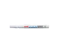 Uni Paint Marker Fine Bullet Tip White PK12