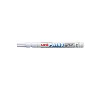 Uni-Ball 489411 Paint Marker Bullet Tip Fine Point Px21 Line Width 0.8-1.2mm White Ref 9001957 [Pack 12]