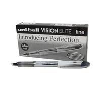 uni-ball Vision Elite Rollerball Pens, 0.8 mm, Black (12-Pack)