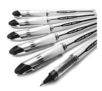 Uni-Ball Vision Elite - UB-200 - Liquid Ink Rollerball Pen - Pack of 6 (Black)