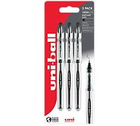 uni-ball Vision Elite UB-200 Rollerball Pen 0.6 mm Black Pack of 3